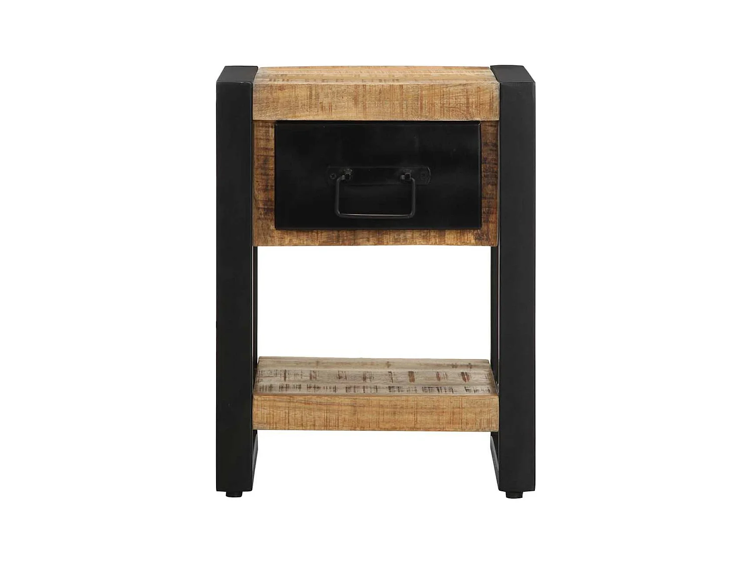 Mesita de noche | Mesilla de noche madera maciza de mango 35x34x45 cm