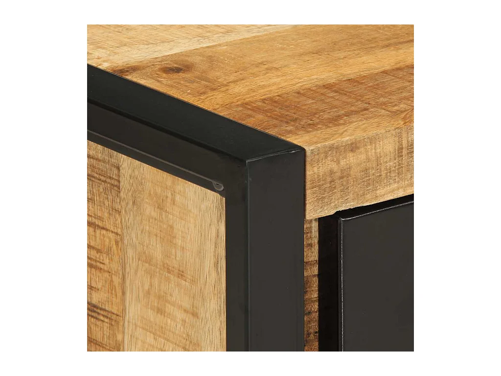 Mesita de noche | Mesilla de noche madera maciza de mango 35x34x45 cm