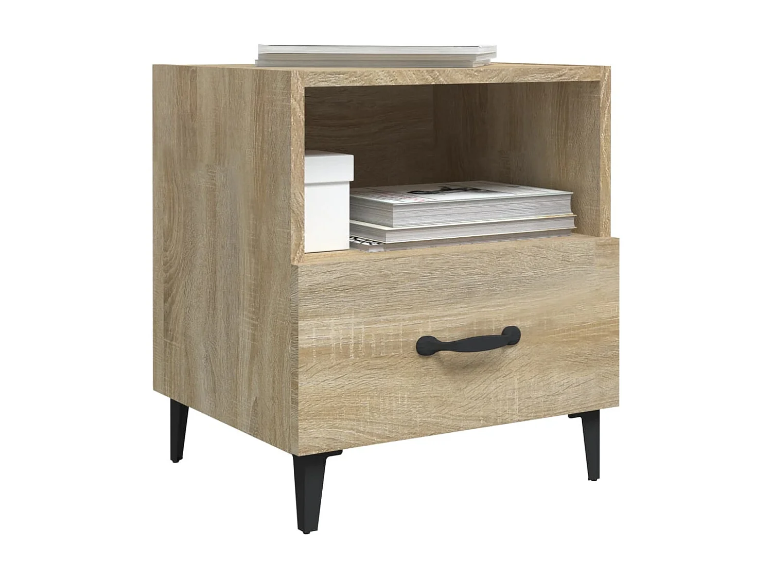 Nachttisch-Beistelltisch Sonoma-Eiche Holzwerkstoff SHL92649