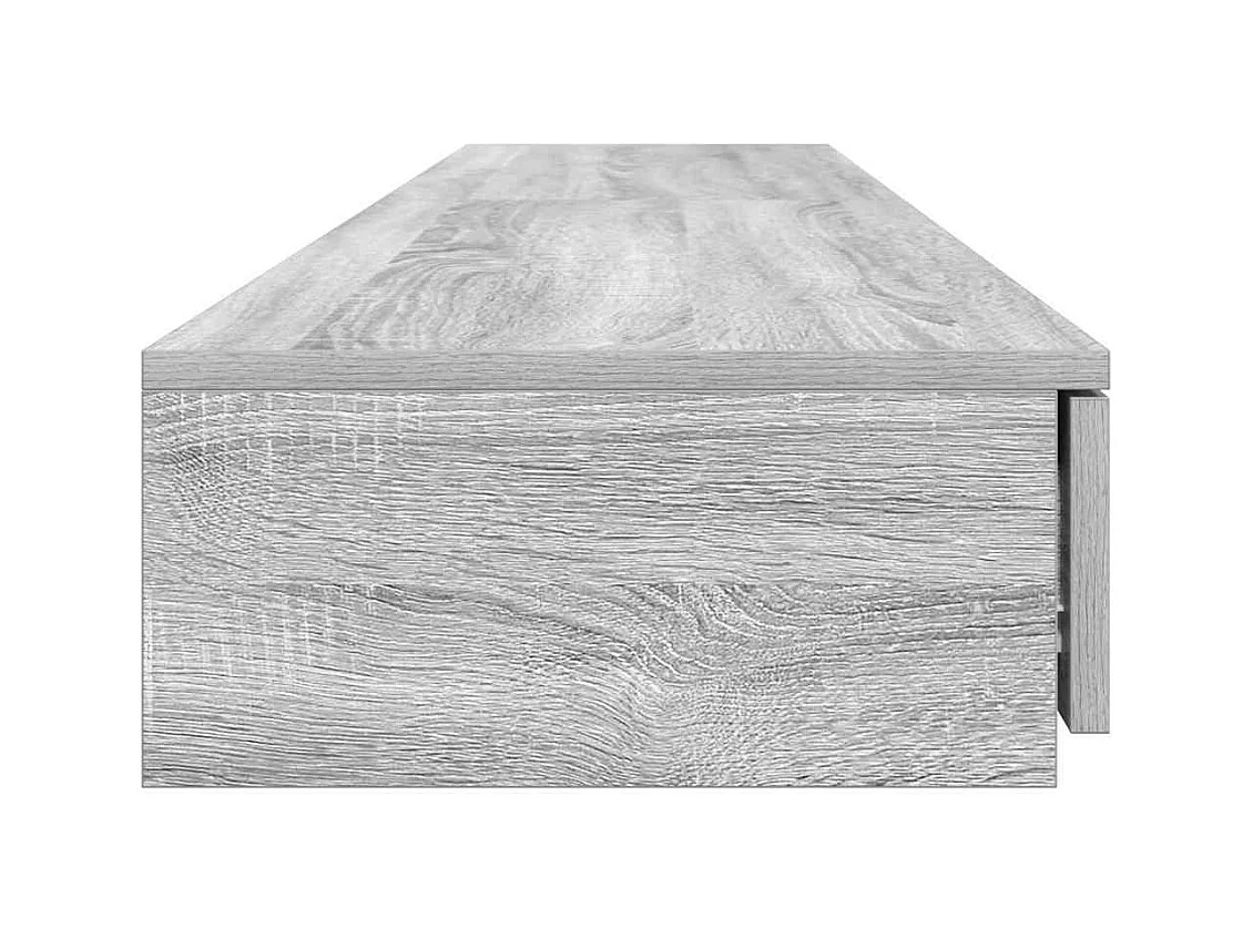 Cajones de cama con cajón Gris sonoma 200x36.5x16.5 cm