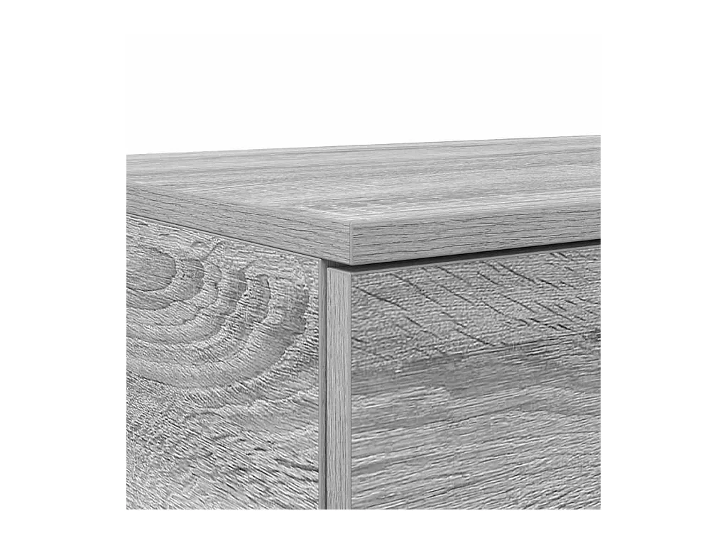 Cajones de cama con cajón Gris sonoma 200x36.5x16.5 cm