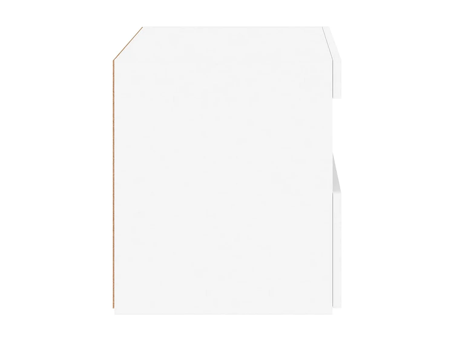 Nachttische mit LED-Leuchten 2er Set | Beistelltisch Weiß 50x40x45 cm SHL43491