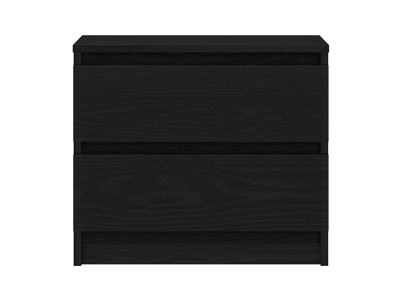 Table de chevet-Table d'appoint avec tiroir Chêne noir 50x40x43.5 cm