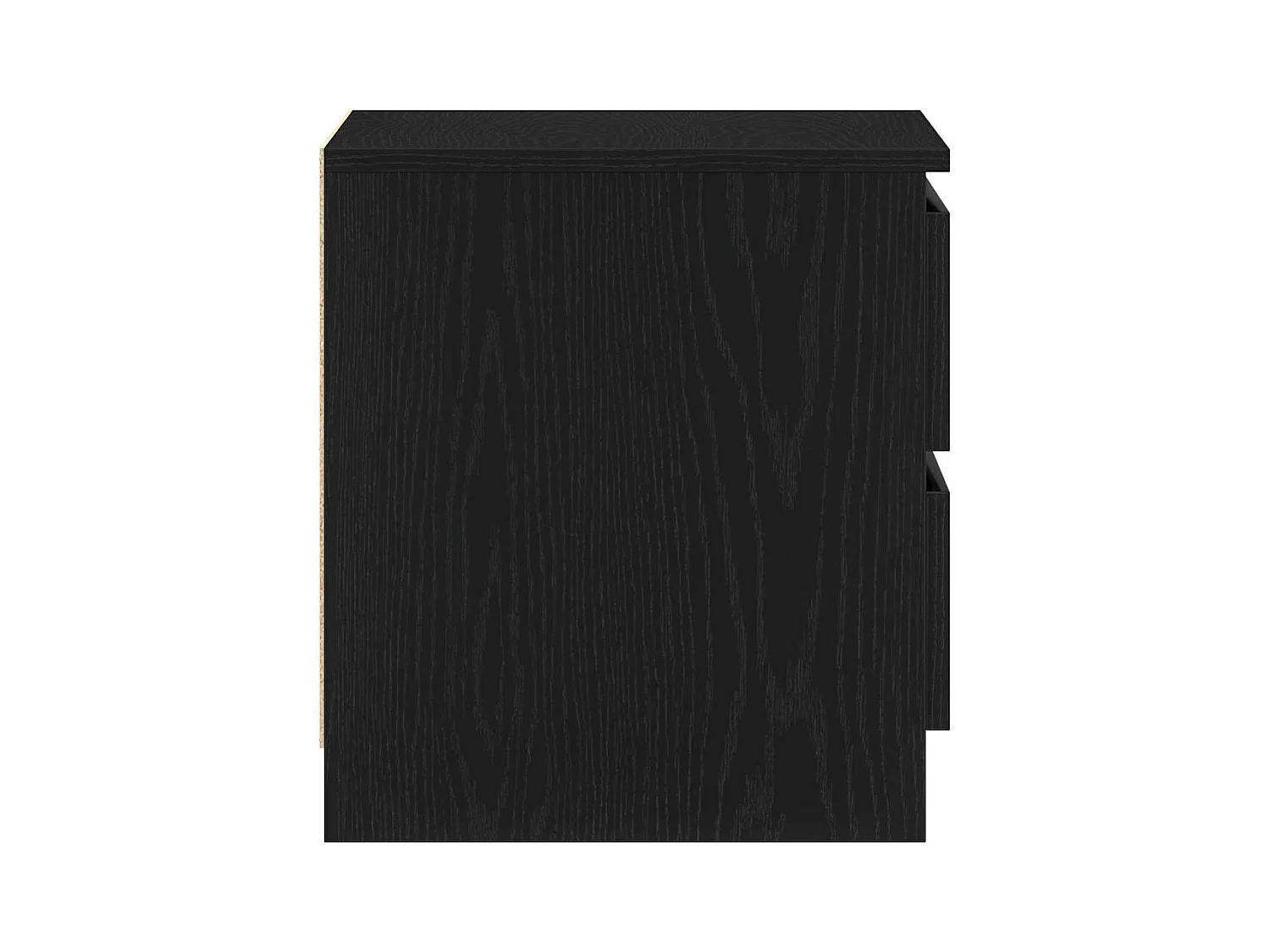 Table de chevet-Table d'appoint avec tiroir Chêne noir 50x40x43.5 cm