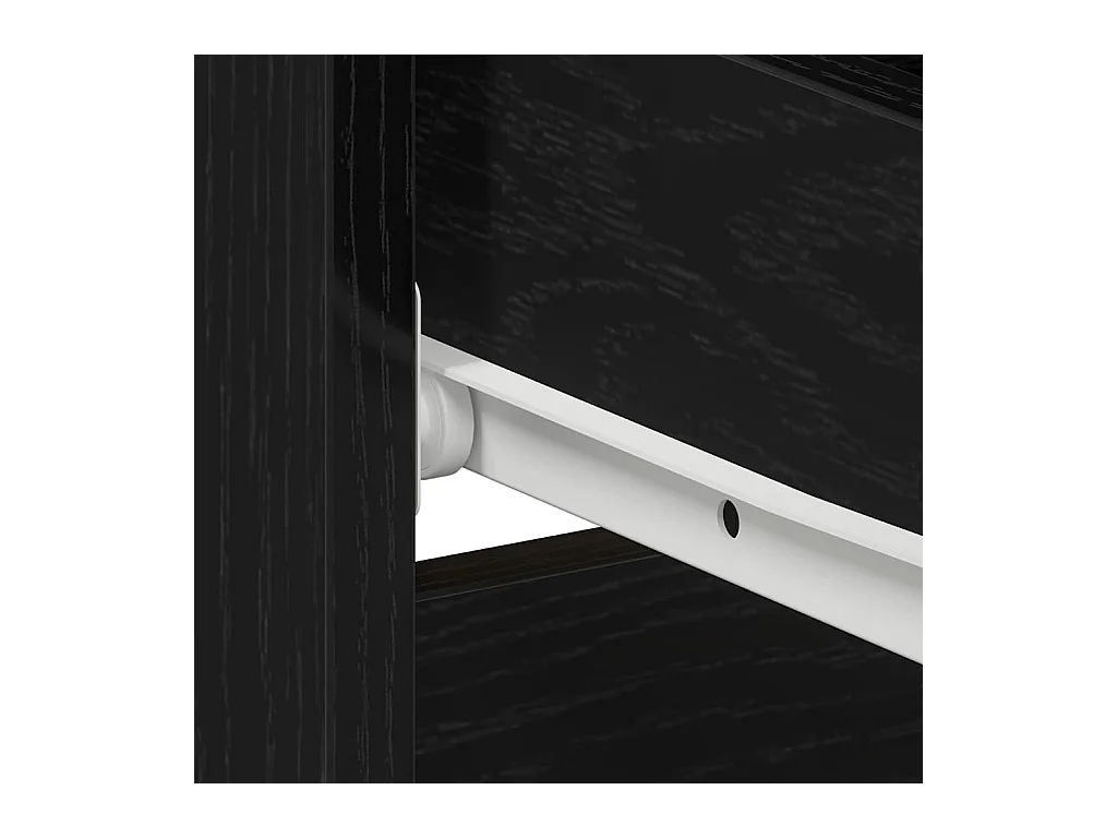 Table de chevet-Table d'appoint avec tiroir Chêne noir 50x40x43.5 cm