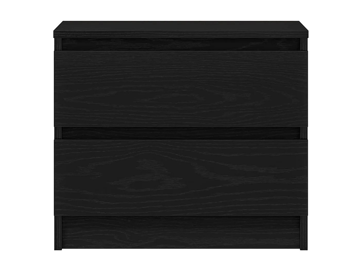 Nachttisch-Beistelltisch Schwarz Eichen-Optik 50 x 40 x 43,5 cm Holzwerkstoff SHL40306