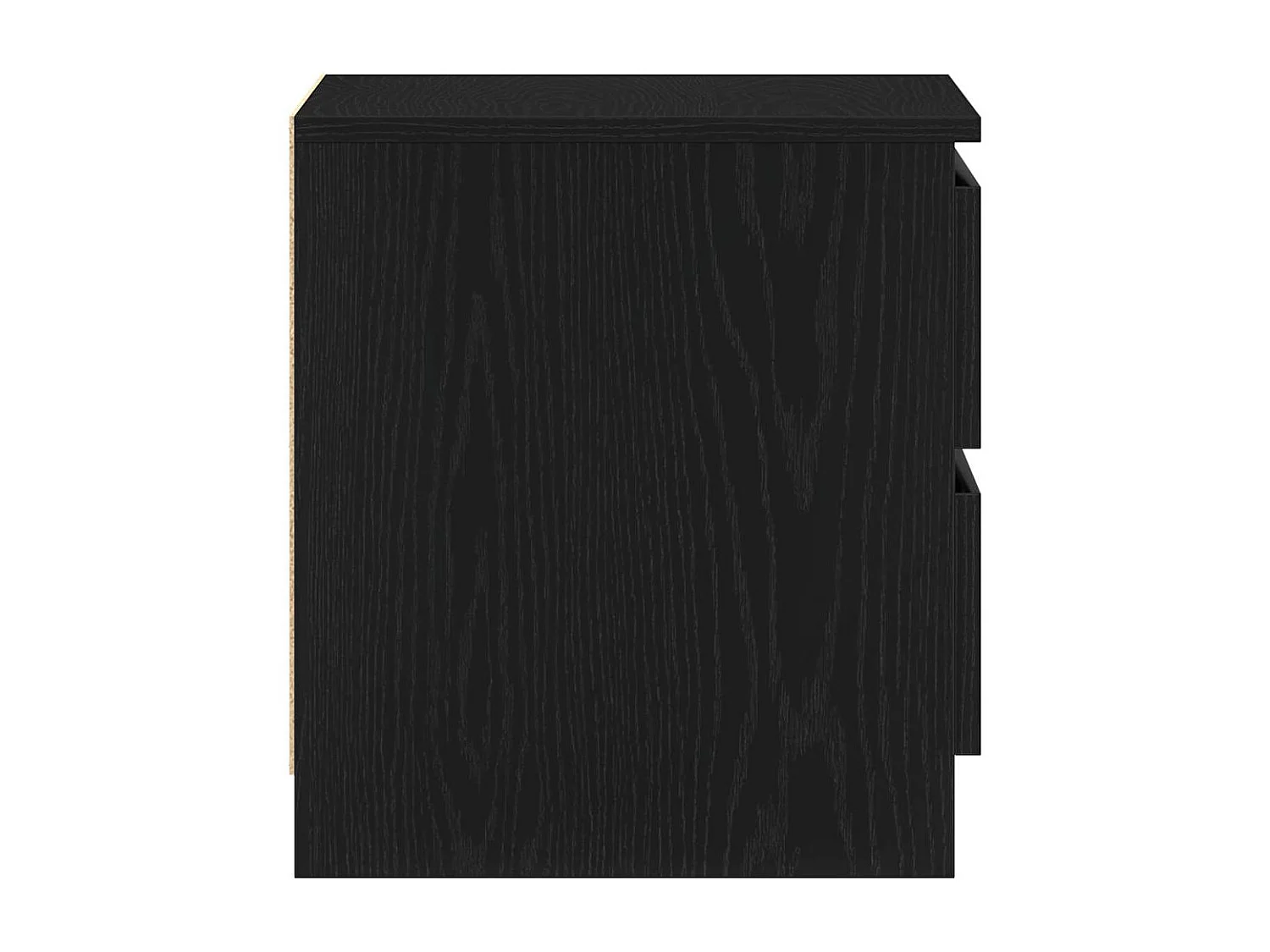 Nachttisch-Beistelltisch Schwarz Eichen-Optik 50 x 40 x 43,5 cm Holzwerkstoff SHL40306