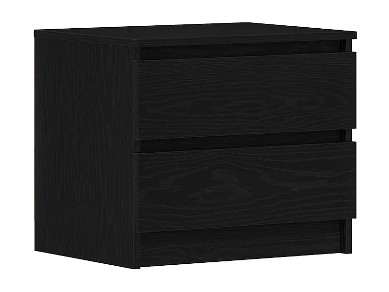 Table de chevet-Table d'appoint avec tiroir Chêne noir 50x40x43.5 cm