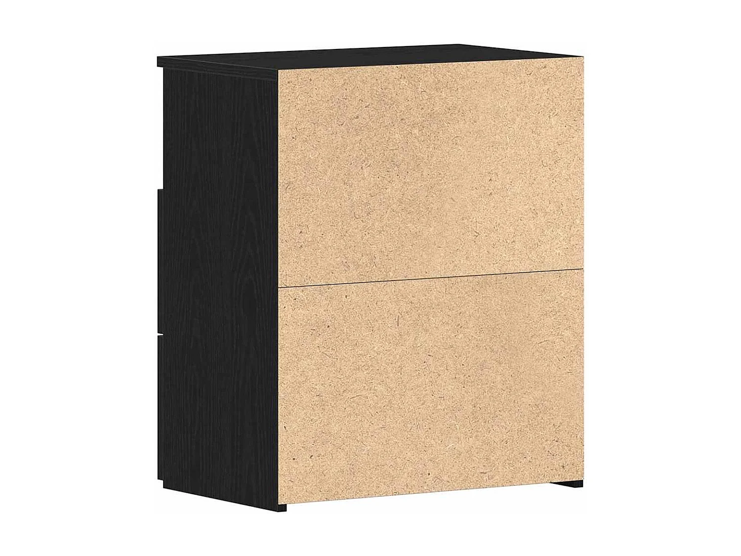 Mesita de noche | Mesilla de noche Roble negro 50x32x60cm Madera contrachapada