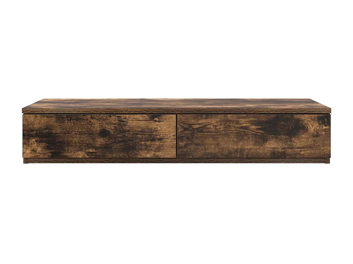 Tiroirs de lit Chêne fumé 80x36.5x16.5 cm Bois d'ingénierie