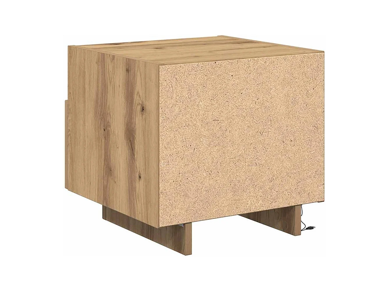 Mesita de Noche | Armario de Noche | Mesa auxiliar con cajón 2 uds. Roble artisan 40x39x37 cm