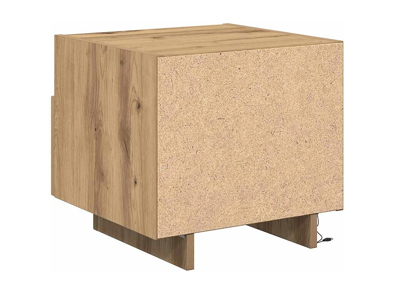 Mesita de Noche | Armario de Noche | Mesa auxiliar con cajón 2 uds. Roble artisan 40x39x37 cm