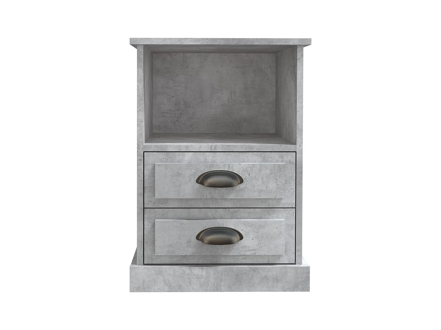 Mesitas de noche | Mesilla de noche 2 unidades gris hormigón 43x36x60 cm
