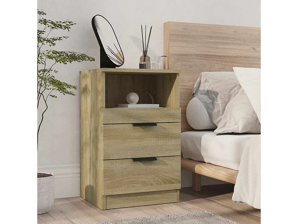 Nachttisch-Beistelltisch Sonoma-Eiche Holzwerkstoff SHL22606