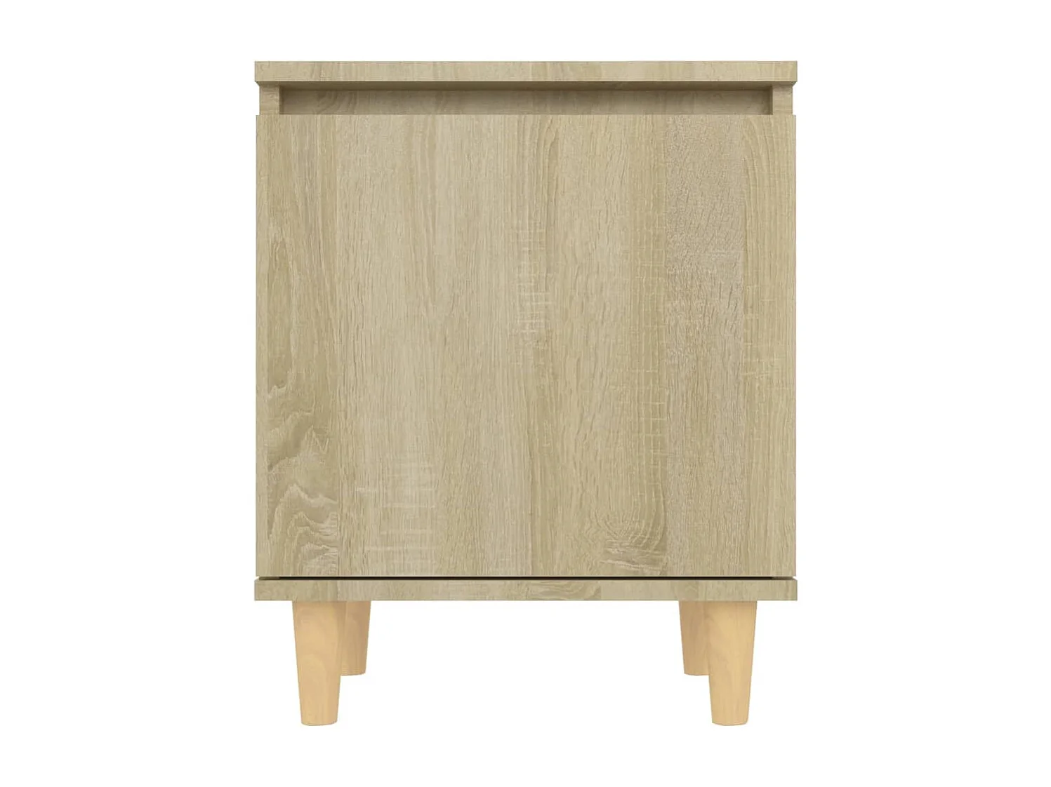 Nachttisch-Beistelltisch mit Massivholz-Beinen Sonoma-Eiche 40x30x50cm SHL73907