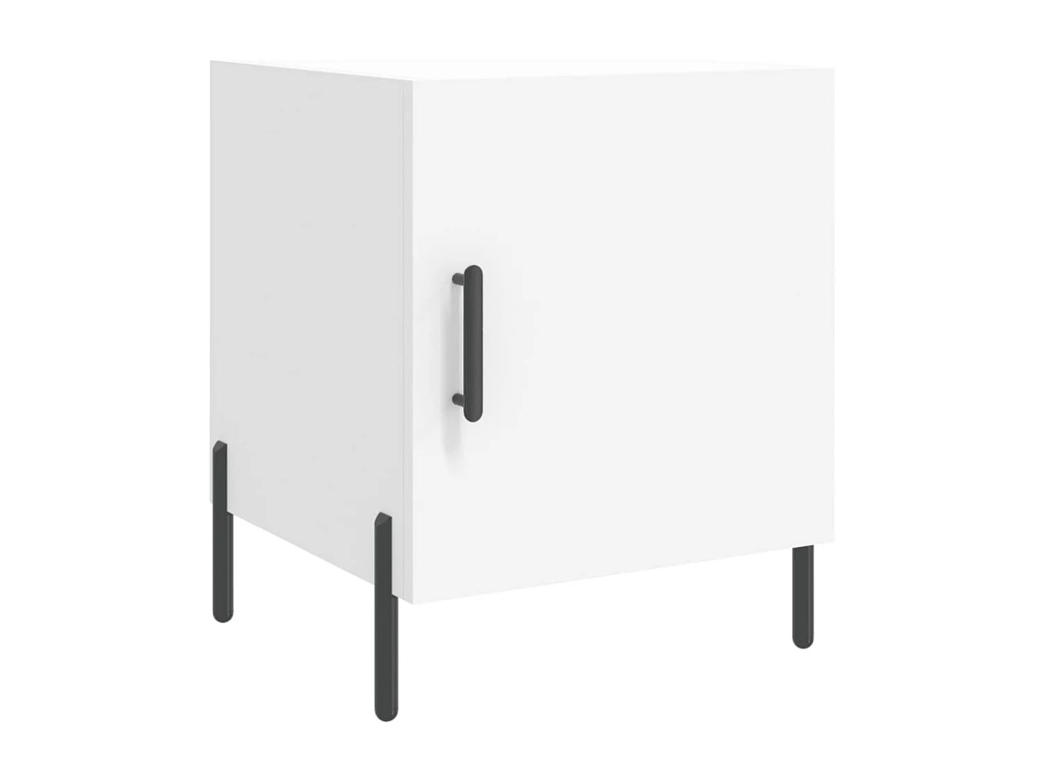 Nachttisch-Beistelltisch Weiß 40x40x50 cm Holzwerkstoff SHL26161