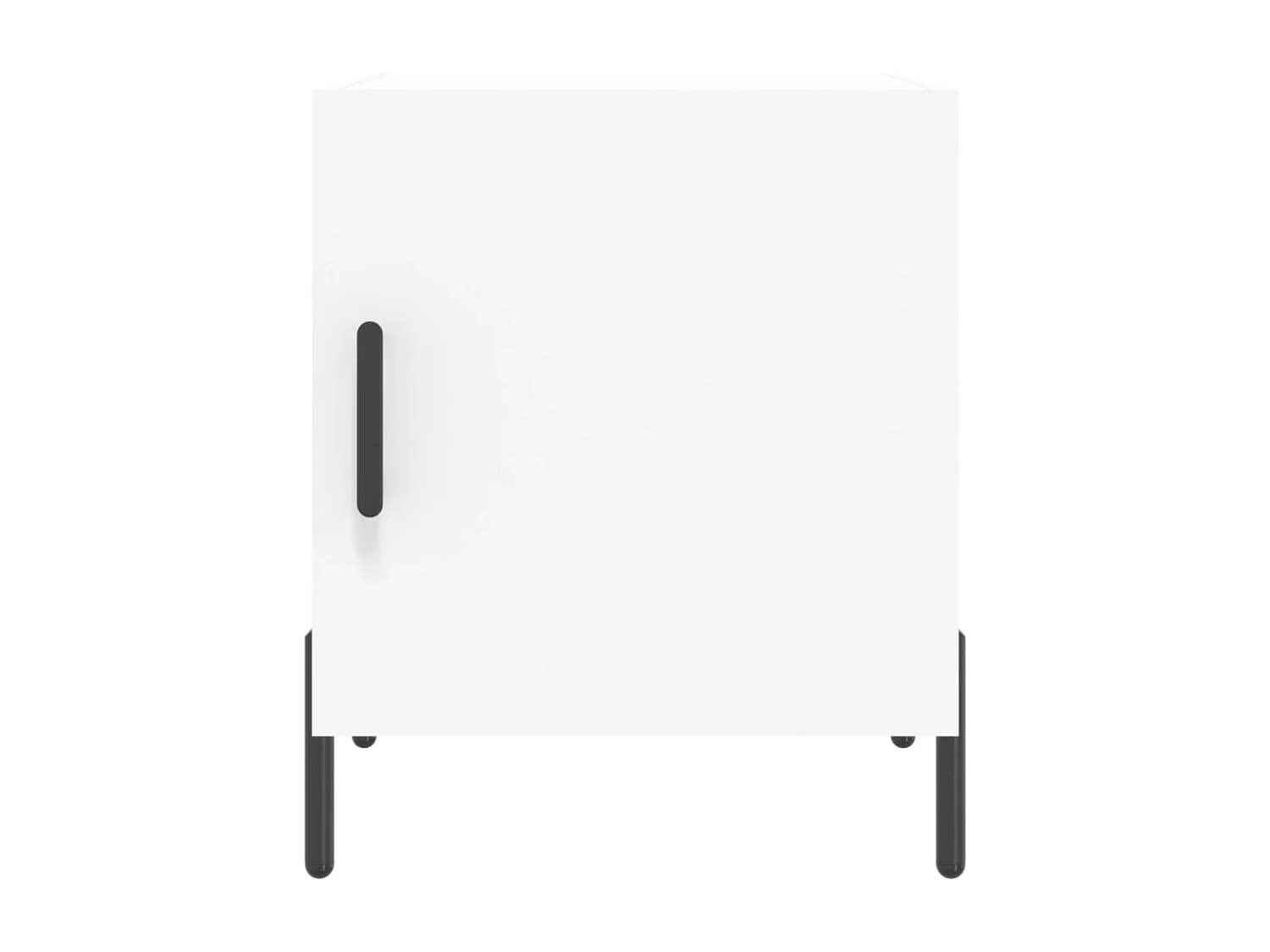 Nachttisch-Beistelltisch Weiß 40x40x50 cm Holzwerkstoff SHL26161