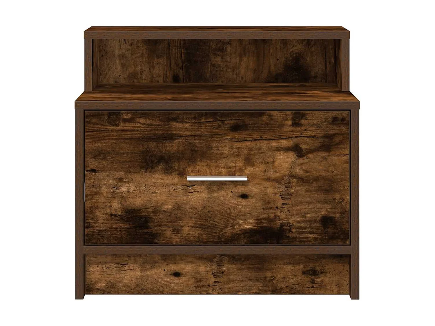 Mesillas de noche | Mesita de noche con cajón 2 uds roble ahumado 51x31x47 cm