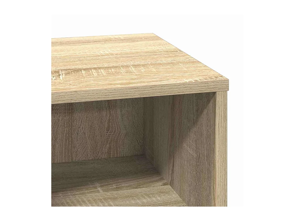 Mesita de Noche | Armario de Noche 2 uds Roble Sonoma 50x34.5x50 cm.