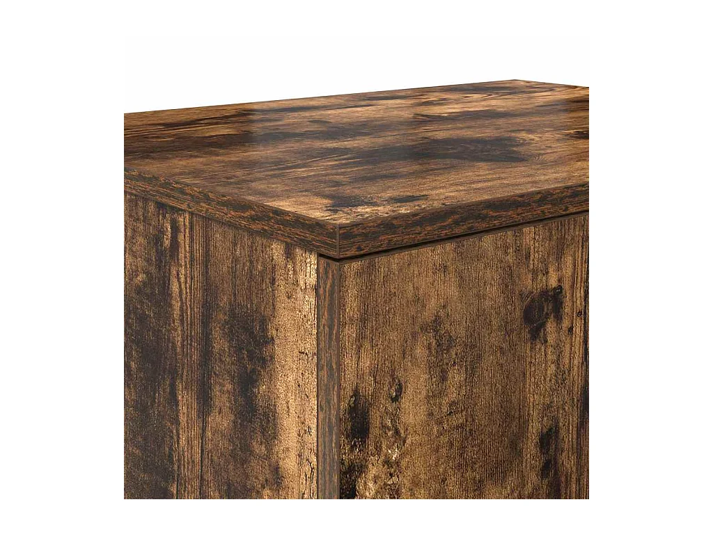 Table de chevet-Table d'appoint-Table de nuit Chêne fumé 127x41x40 cm