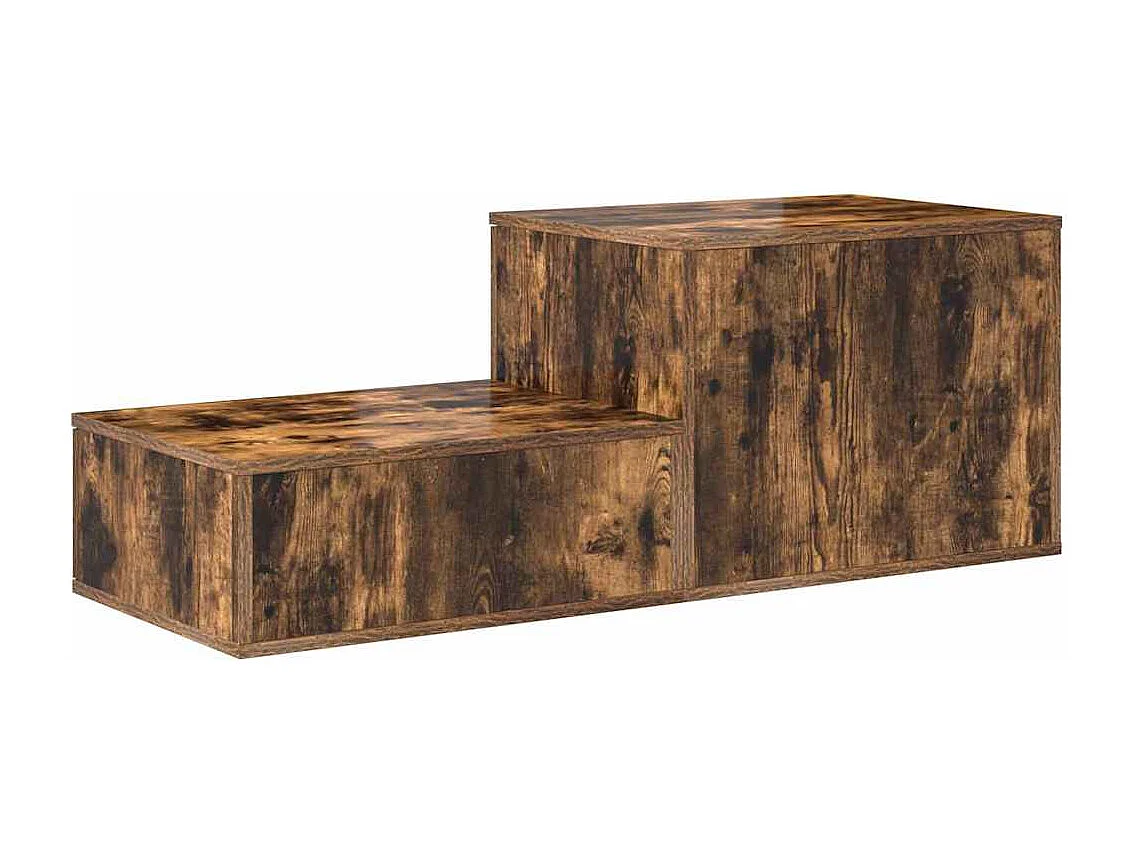Mueble de almacenaje | Cabinete de Noche | Mesa auxiliar Roble ahumado 127x41x40 cm