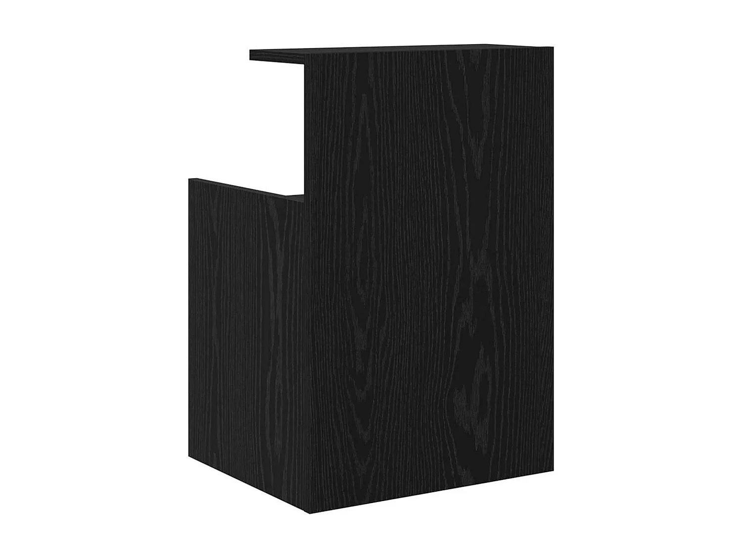 Nachttisch-Beistelltisch Schwarz Eichen-Optik 40 x 35 x 60 cm Holzwerkstoff SHL7395