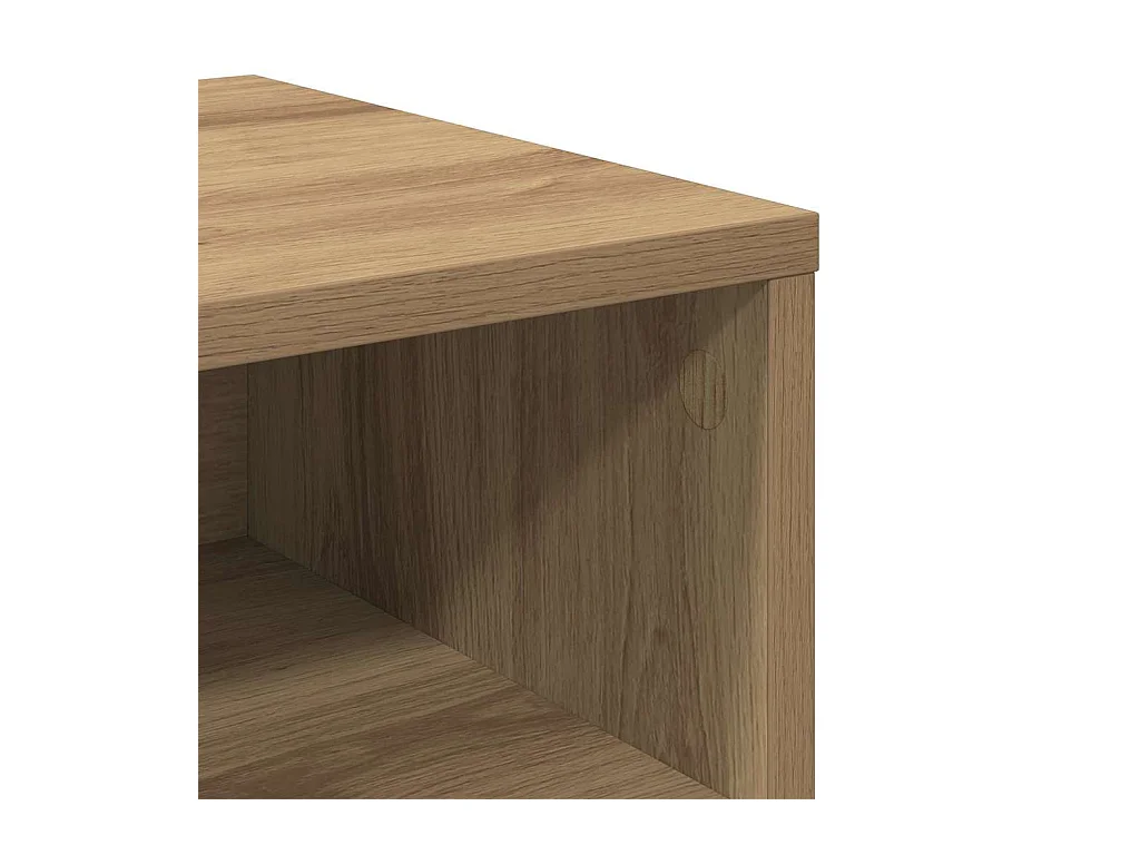 Mesita de Noche | Mesa auxiliar | Armario de Noche 2 uds. Roble artisan 40x40x30 cm