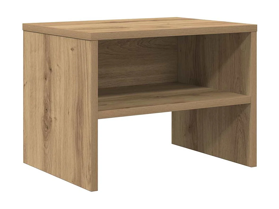 Mesita de Noche | Mesa auxiliar | Armario de Noche 2 uds. Roble artisan 40x40x30 cm