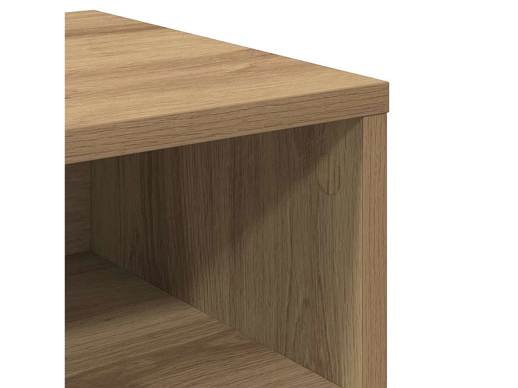 Mesita de Noche | Mesa auxiliar | Armario de Noche 2 uds. Roble artisan 40x40x30 cm