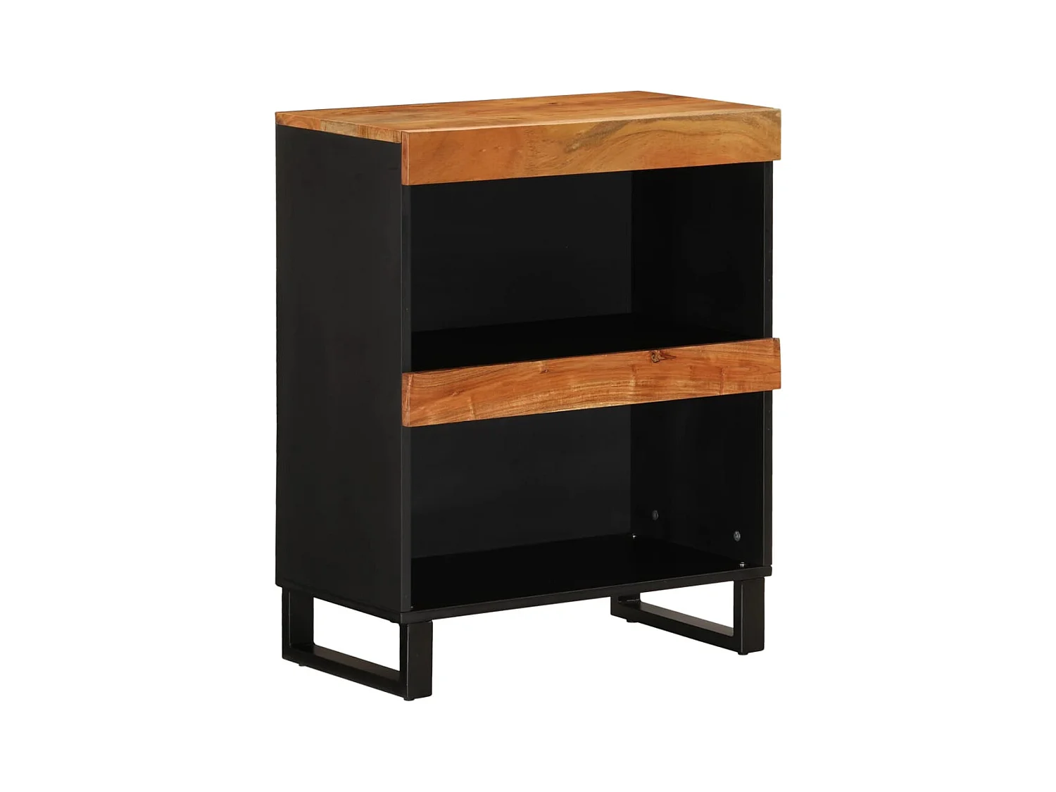 Mueble de almacenaje | Armario auxiliar madera maciza de acacia 60x33x75 cm