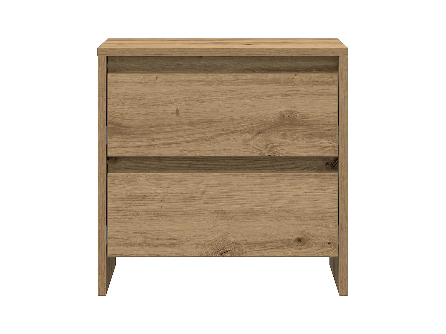 Mesita de Noche | Mesa auxiliar | Armario de Noche 2 uds. Roble artisan 45x34x44.5 cm