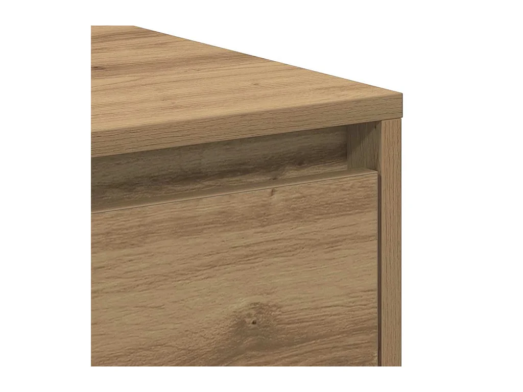 Mesita de Noche | Mesa auxiliar | Armario de Noche 2 uds. Roble artisan 45x34x44.5 cm