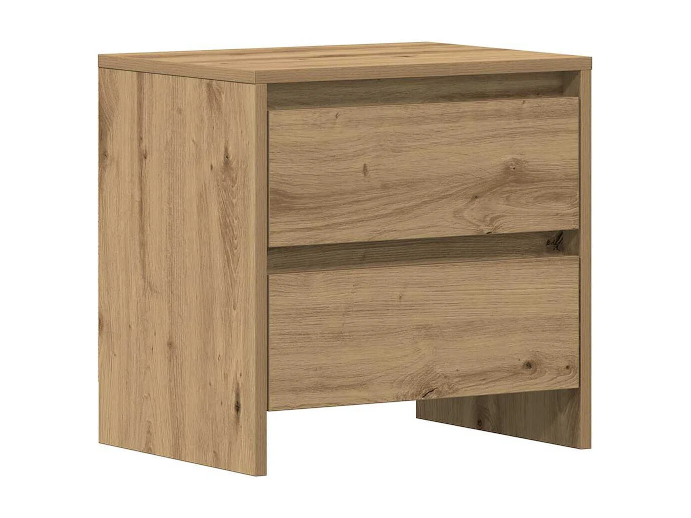 Mesita de Noche | Mesa auxiliar | Armario de Noche 2 uds. Roble artisan 45x34x44.5 cm