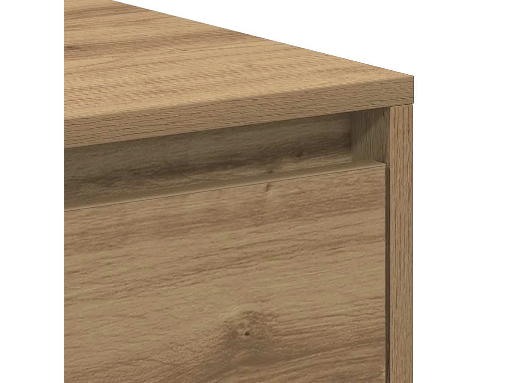 Mesita de Noche | Mesa auxiliar | Armario de Noche 2 uds. Roble artisan 45x34x44.5 cm