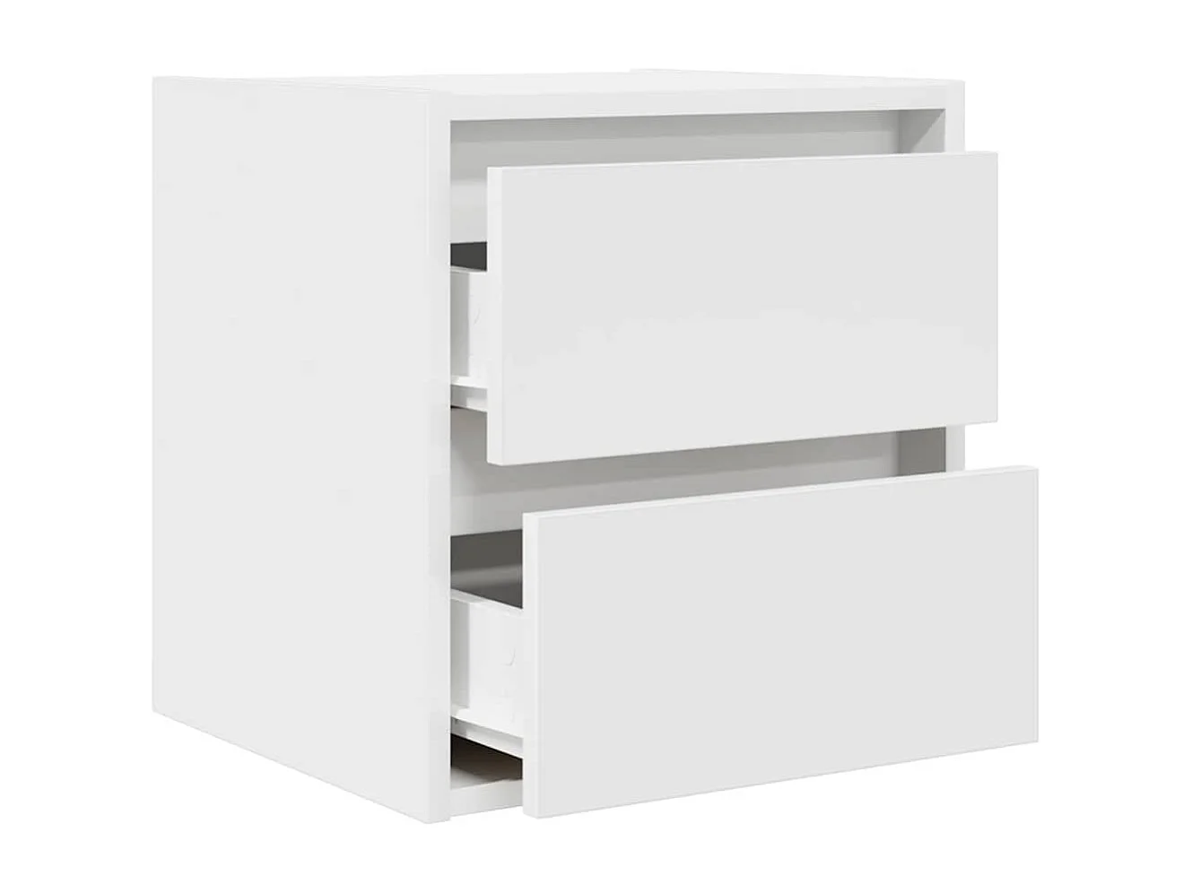 Table de chevet flottante blanc 38x34x40 cm