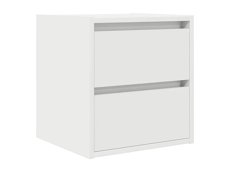 Nachttisch hängend | Wand-Nachttisch Weiß 38x34x40 cm SHL32727