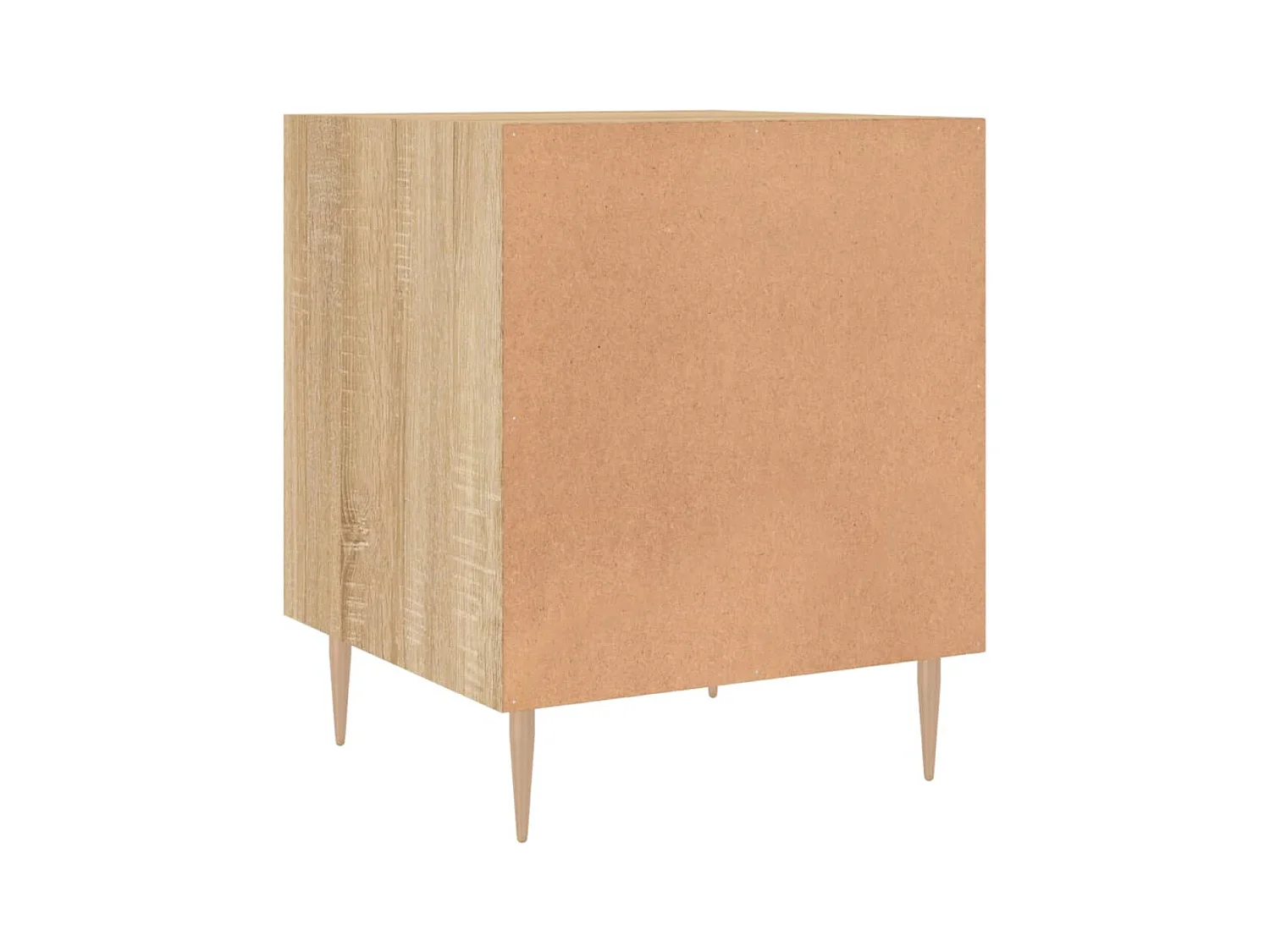 Mesitas de noche | Mesilla de noche 2 uds madera ingeniería roble Sonoma 40x40x50 cm