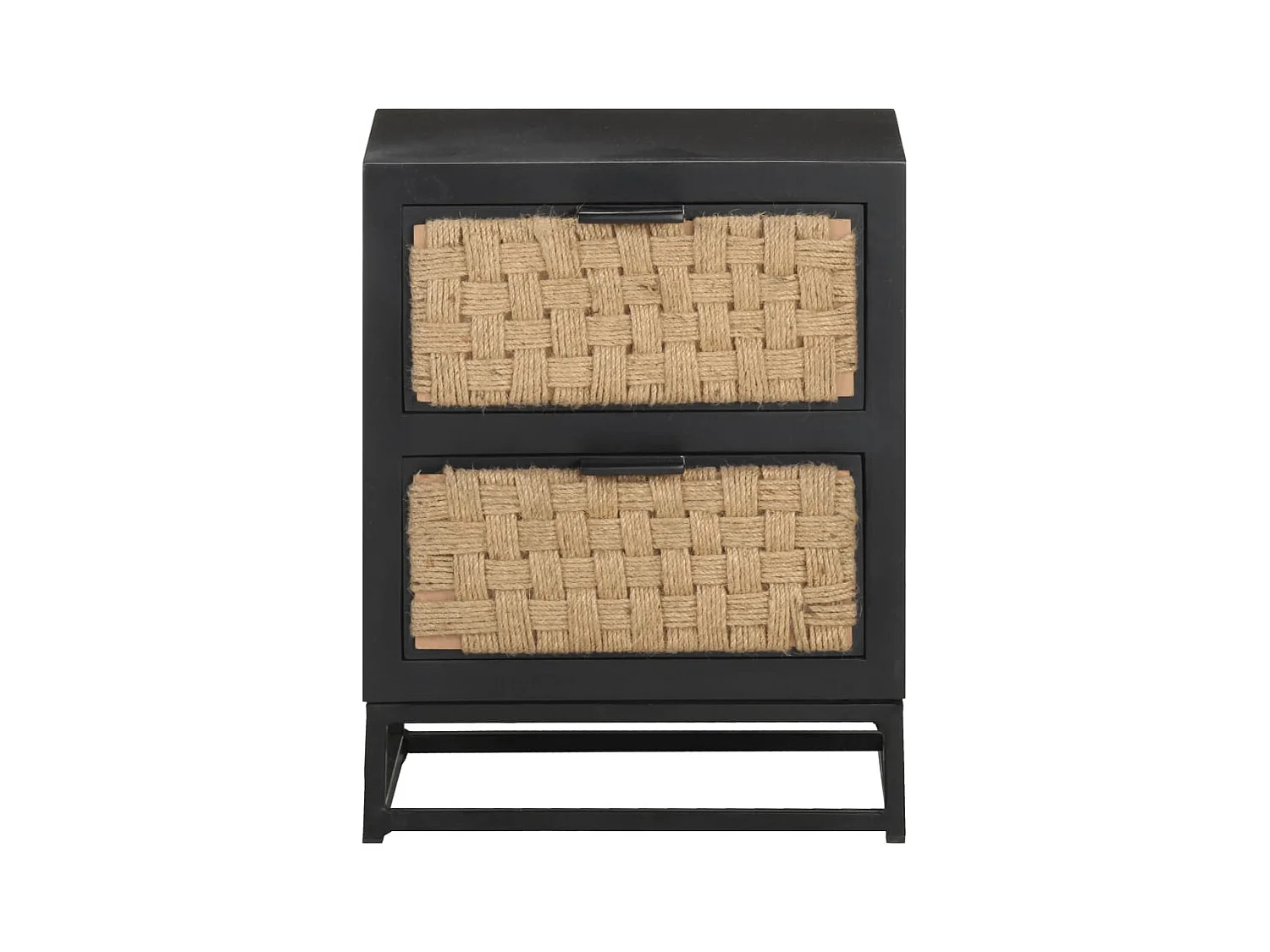 Mesita de noche | Mesilla de noche de madera maciza de mango 40x30x50 cm