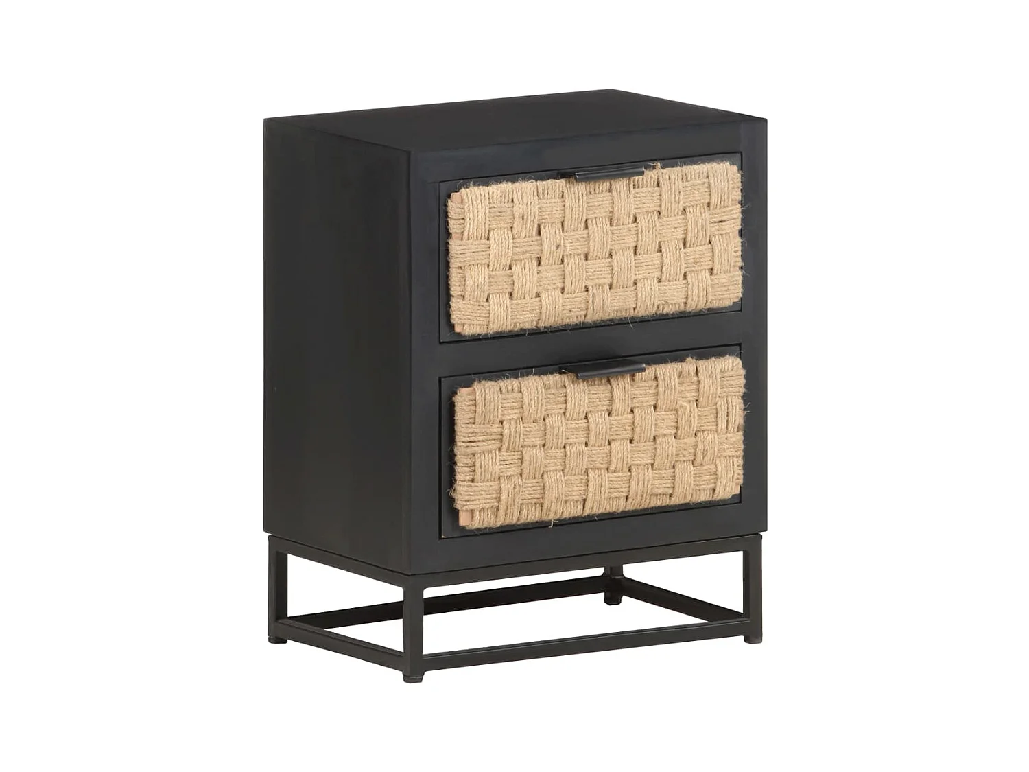 Mesita de noche | Mesilla de noche de madera maciza de mango 40x30x50 cm