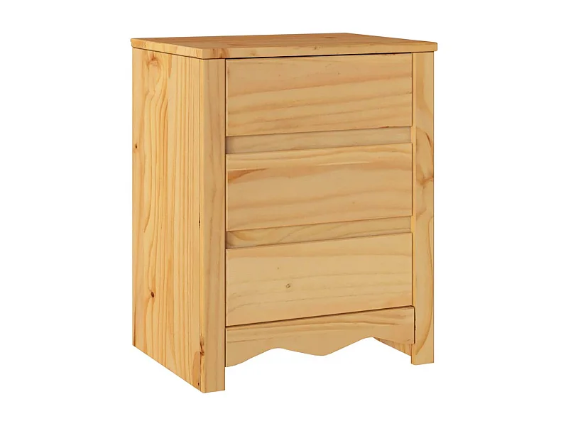 Mesita de Noche | Armario de Noche con cajón Drammen Roble 45x35x56 cm