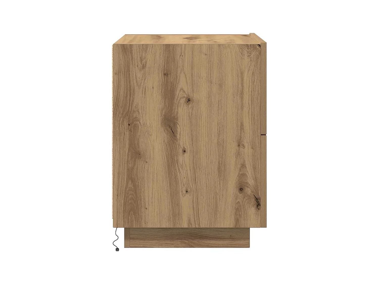 Mesita de Noche | Armario de Noche | Mesilla de noche con cajón Roble artisan