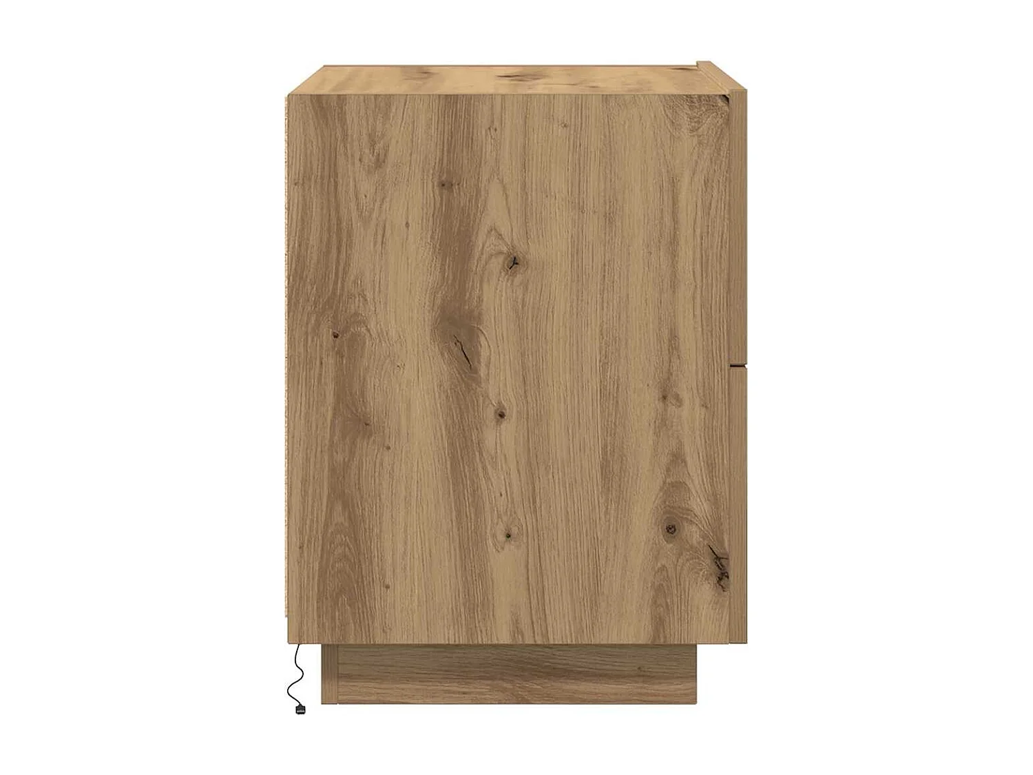 Mesita de Noche | Armario de Noche | Mesilla de noche con cajón Roble artisan