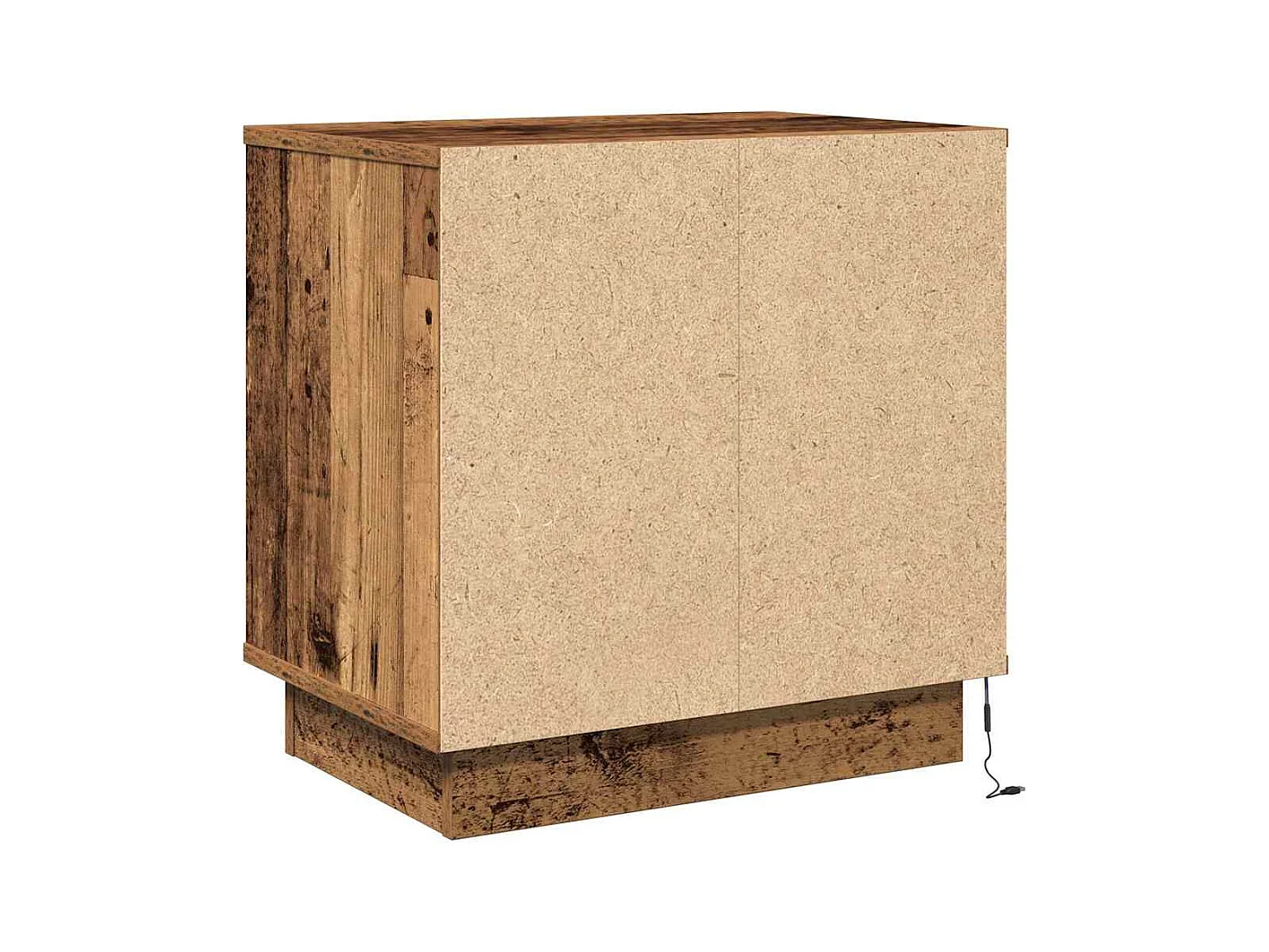 Mesita de Noche | Armario de Noche 2 uds Madera Vieja 50x34.5x50 cm.