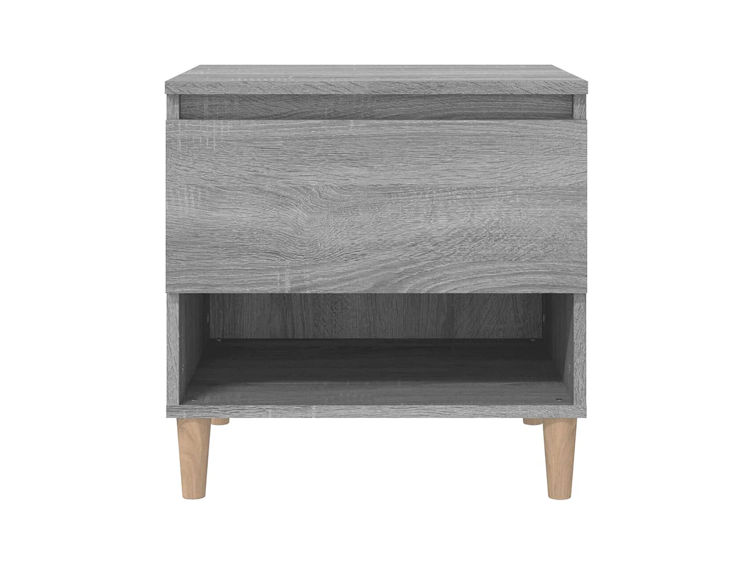 Table de chevet-Table d'appoint-Table de nuit Sonoma gris 50x46x50 cm Bois d'ingénierie