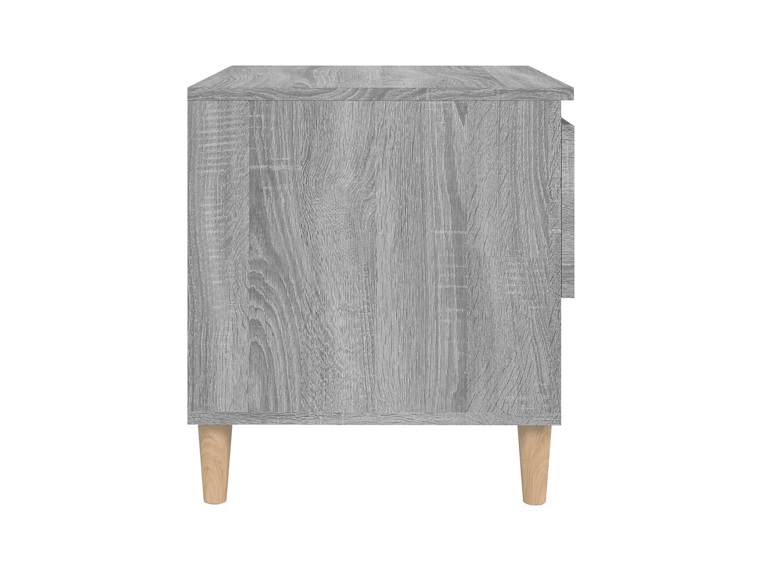 Mesita de noche | Mesilla de noche madera contrachapada gris Sonoma 50x46x50 cm
