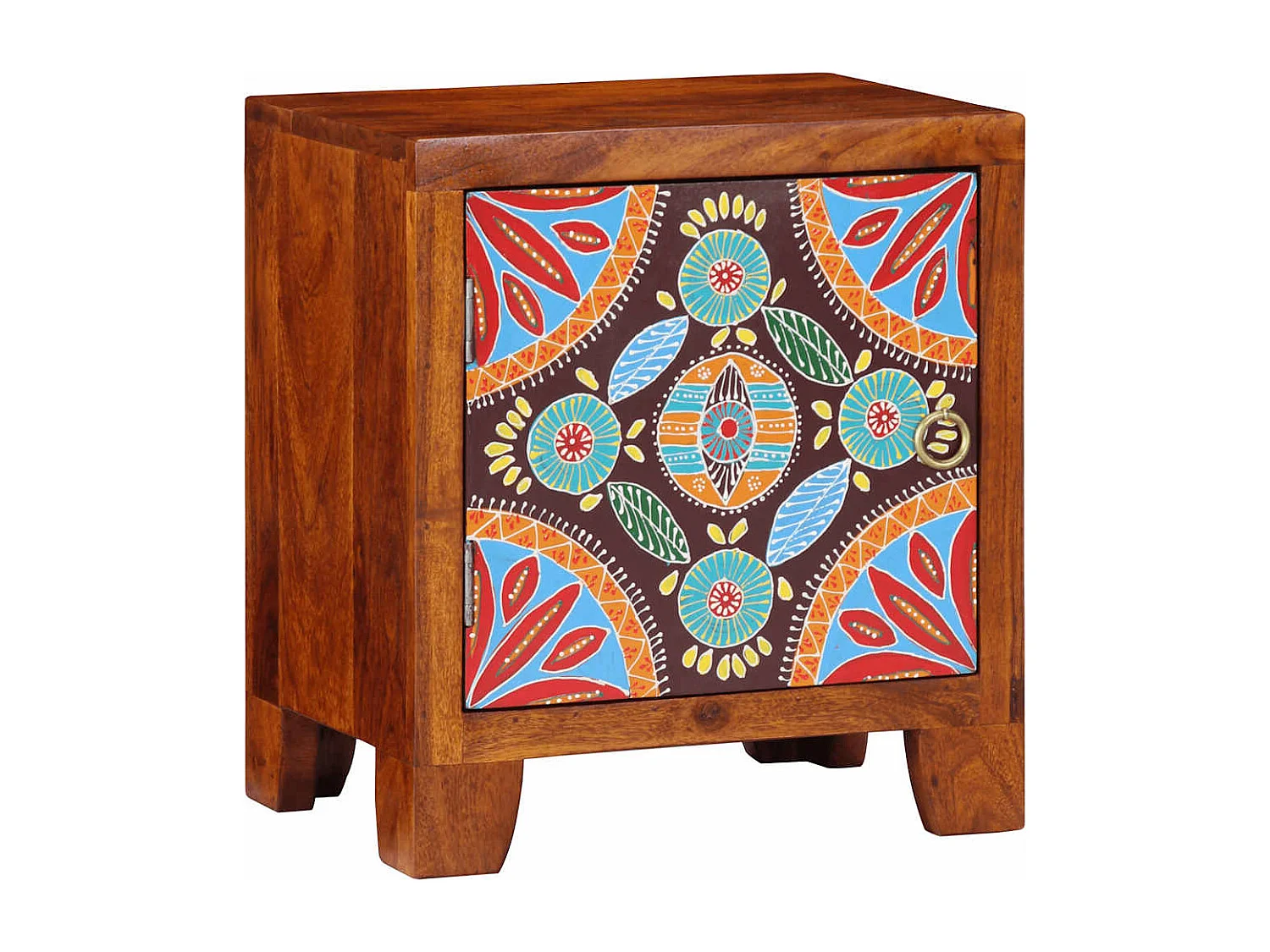 Mesita de noche | Mesilla de noche 40x30x45 cm madera maciza de acacia