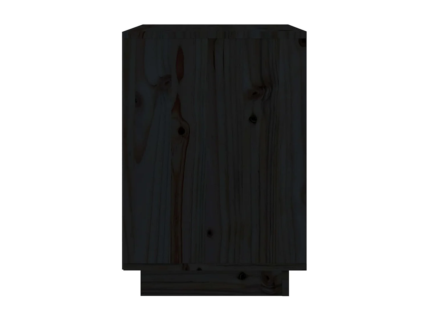 Mesitas de noche | Mesilla de noche 2 uds madera maciza de pino negro 40x35x50 cm