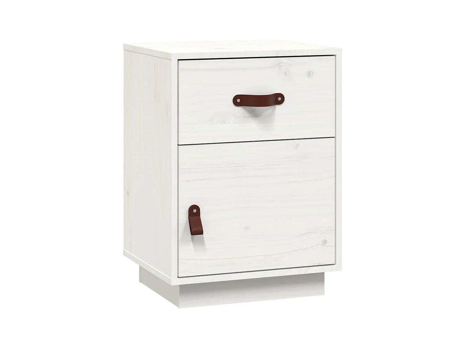 Mesitas de noche | Mesilla de noche 2 uds madera maciza pino blanco 40x34x55 cm