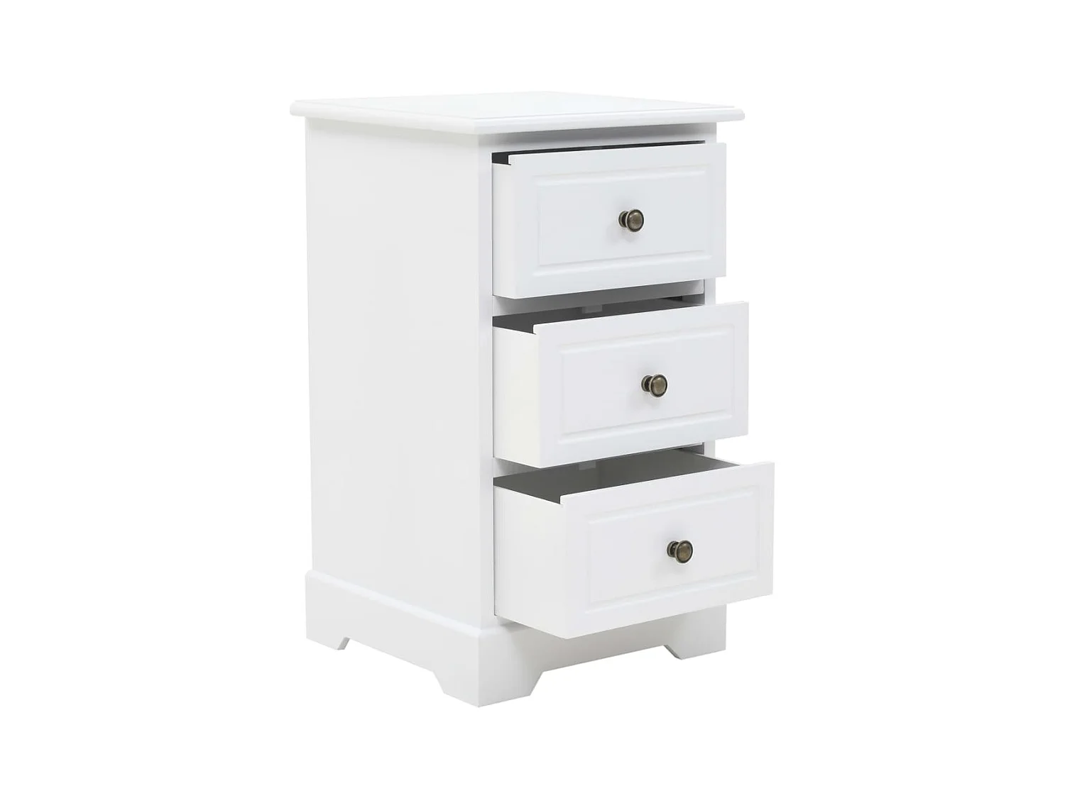 Mesita de noche | Mesilla de noche MDF y madera de pino 35x32x59 cm