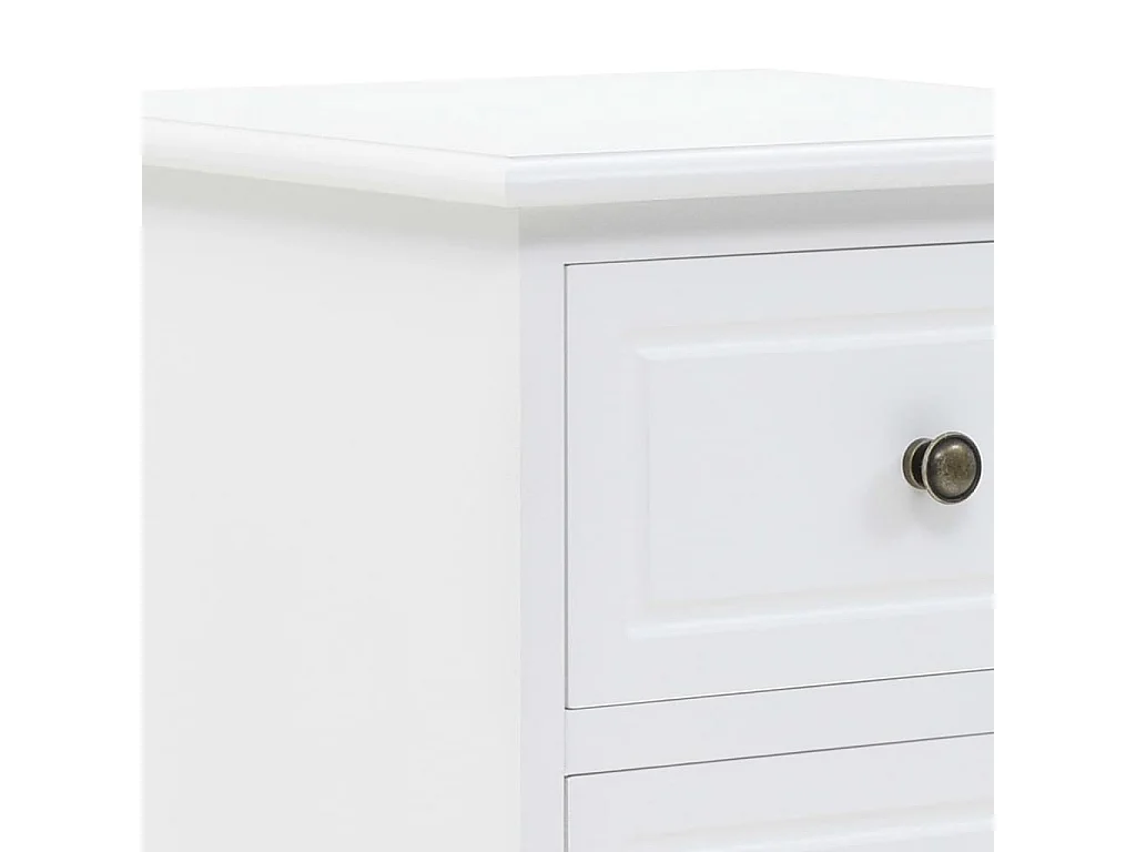 Nachttisch-Beistellschrank MDF und Kiefernholz 35x32x59 cm SHL39523